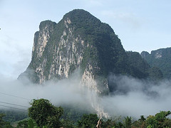 Moutain and summit of Package Tour Phuket Jungle on the cloundy day