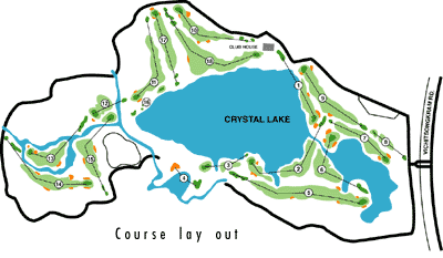 Lay out of Loch Palm Golf Club in presentation